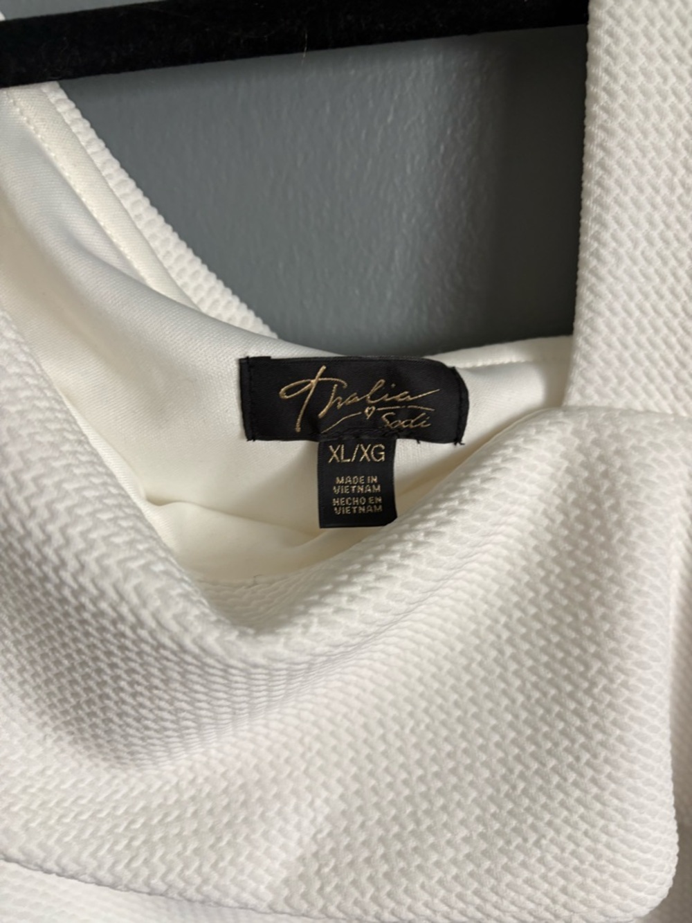 Thalia Sodi White One-Shoulder Peplum Top - Picture 2 of 3